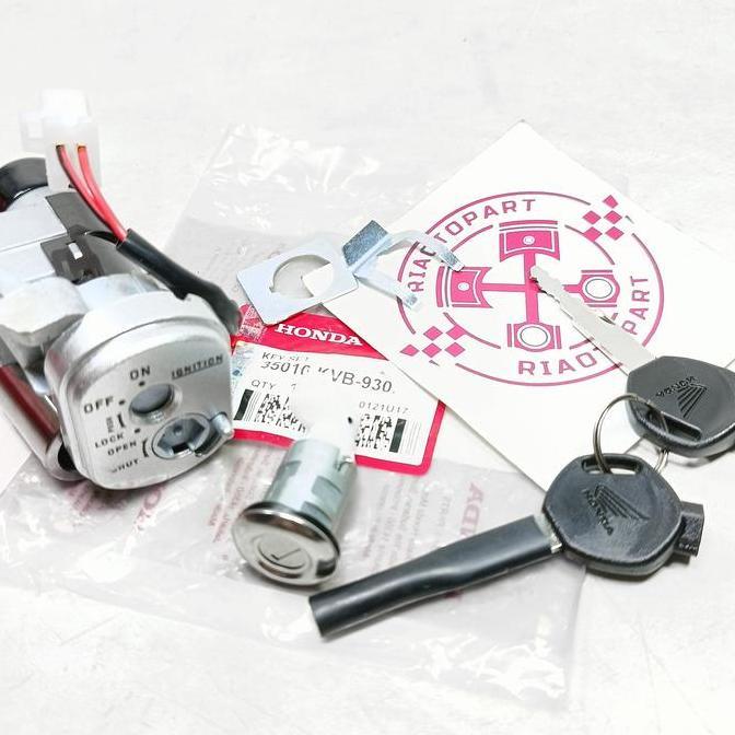 Kunci Kontak Vario 110 Old , Vario 110 Karbu , Vario 110 Techno Cbs Komplit Set Kunci Jok Kode Kvb M