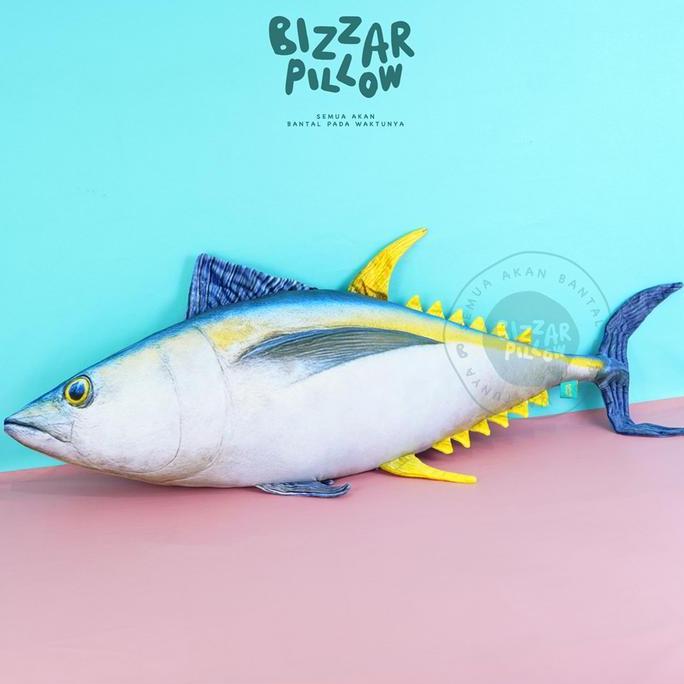 Bizzarpillow Bantal Ikan Tuna Sirip Kuning Size XXL BZ500 SAR