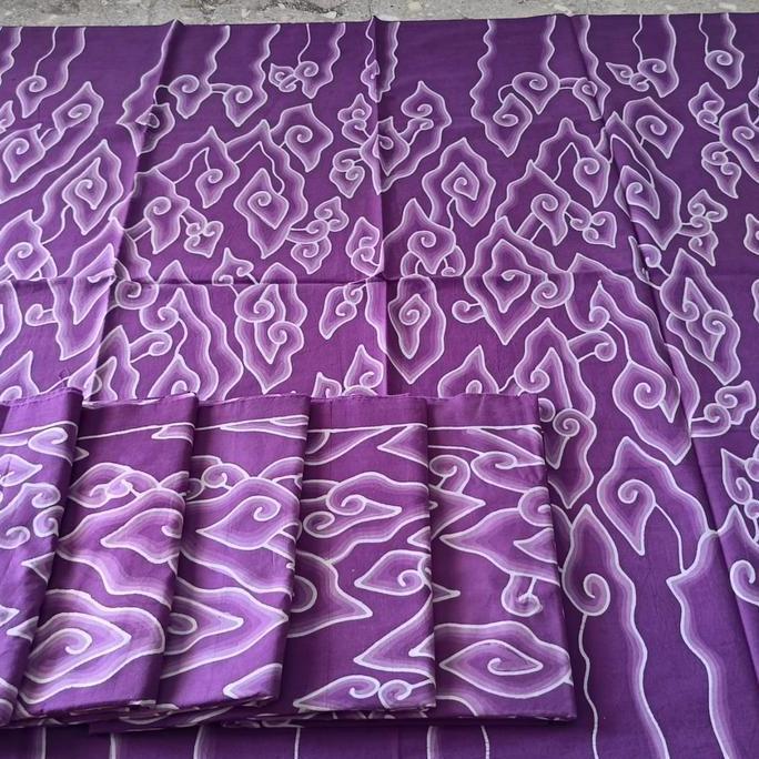 KAIN BATIK CIREBON KHAS TRUSMI BATIK FARIZA KATUN TULIS MEGA MENDUNG