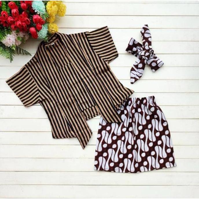 Kebaya Lurik Anak | Kebaya Lurik Pendek