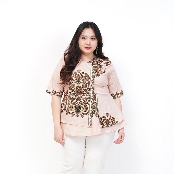 BLOUSE BAJU BATIK BSIZE WANITA JUMBO OVERSIZE 183 PESTA KERJA HAMIL
