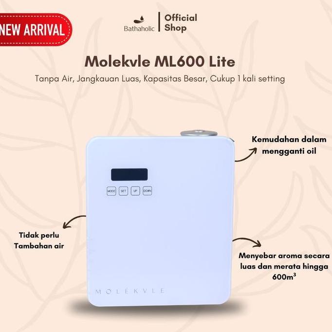 Bathaholic - Molekvle ML600 Lite Kapasitas 200ml - Diffuser Pengharum Ruangan Scenting Mesin Scent D