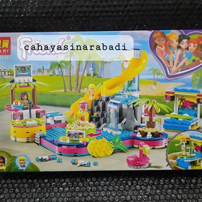 Brick Bela Lari 11380 Andrea's Pool Party 472pcs Mainan Building Block Terlaris