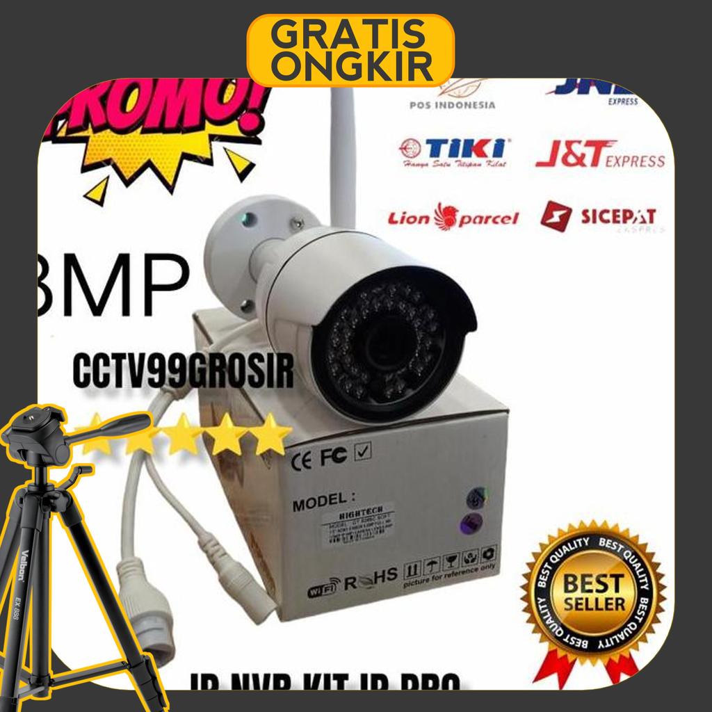 Kamera Wireless Nvr Kit Outdoor Hd Turbo 8Mp Khusus Nvr Kit Paket