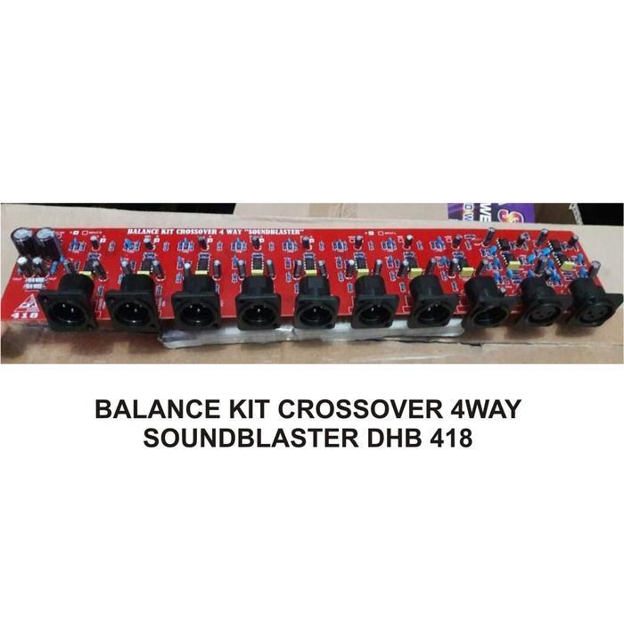 Kit Balance Crossover Stereo 4Way Dhb418 Ckj Original Dan Terpercaya