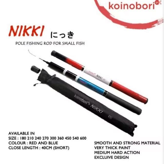Tegek Pancing Ruas Pendek Koinobori Nikki 300 360 450 540