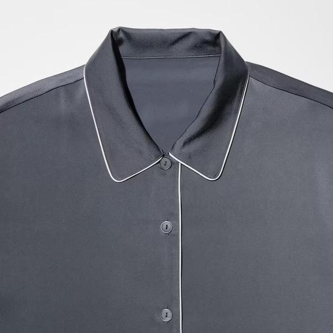 Piyama Satin Lengan Pendek Set Baju TIdur Setelan Wanita JASTIP UNIQLO