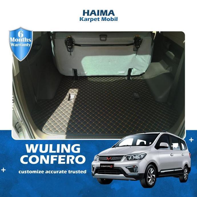 Promo Karpet Haima Mobil Wuling Confero 7 & 8 Seat Tahun 2017-2023 Fullset Bagasi Diskon