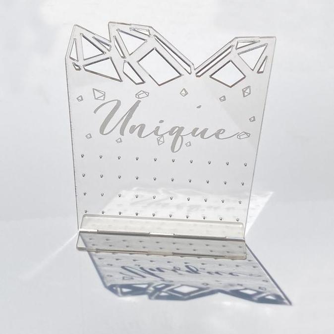 Acrylic earrings Organizer - Tempat Holder Rak Anting Anting Akrilik