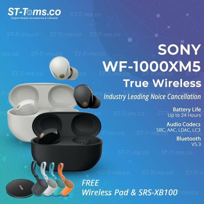 Sony WF-1000XM5 TWS Bluetooth Noise Cancelling Earbuds