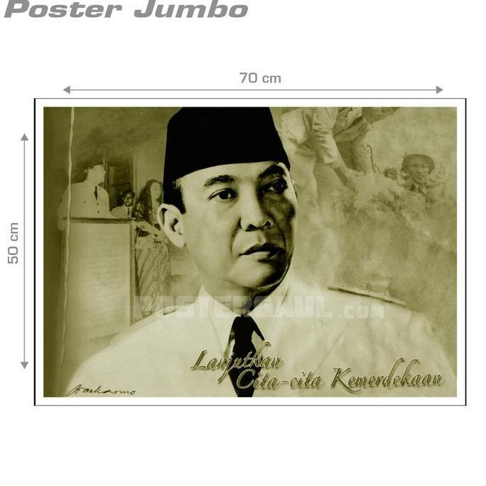 Poster PRESIDEN SOEKARNO #21 - Jumbo size 50 x 70 cm