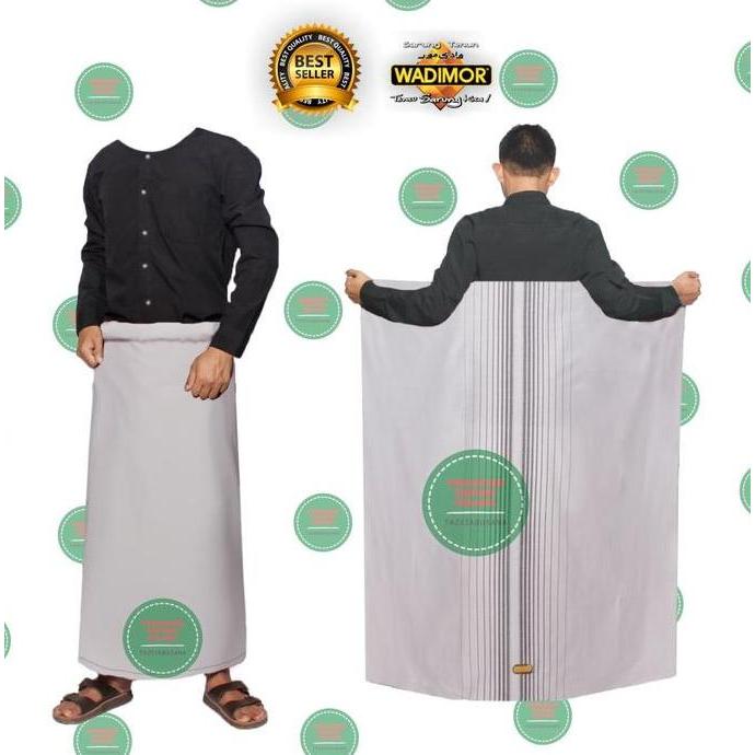 Diskon Wadimor Sarung Wadimor Dewasa Original Asli Wadimor Hitam Kain Katun Tenun Motif Kotak Garis 