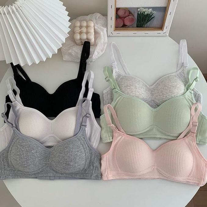Murah Bra Wanita Busa Tipis Push Up Tanpa Kawat Bh Dewasa Cup Kecil Pakaian Dalam Harian Non COD