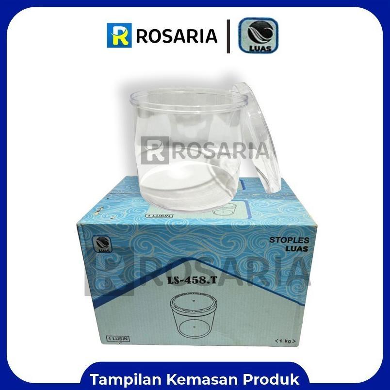 Toples Kue Kering Luas / Ls-458.T Bulat Toples Lebaran Mika Lusinan 1 Kg Trend
