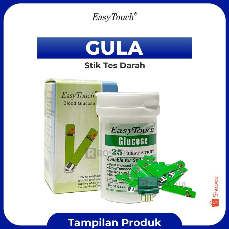 Strip Gula Darah Easy Touch Stik Gcu Glucose Tes Gula Darah Baru
