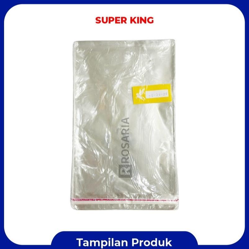 Opp 20X30 Kantong Plastik Kemasan Bening Seal Lem Baju Kaos Baru