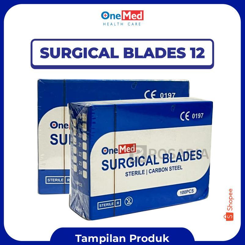 Surgical Blades Onemed No. 12 Bisturi Pisau Bedah Jalu New