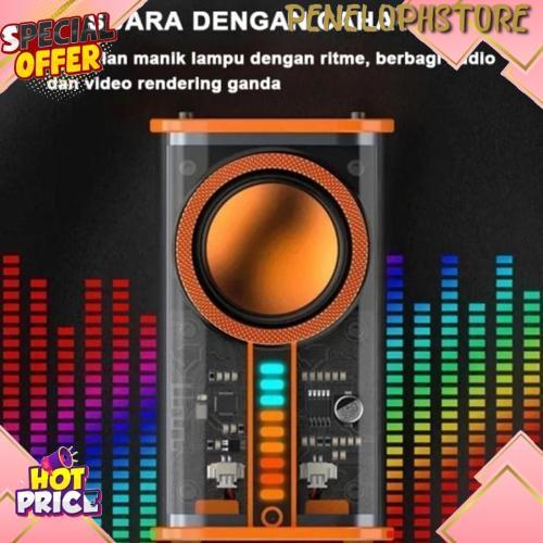 New Speaker Bluetooth K07 K08 Wireless Portable Speaker Transparent And With Led Display