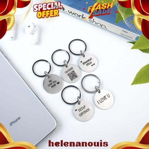 Diskon Gantungan Kunci Custom Nama / Tag Nama Kucing Anjing