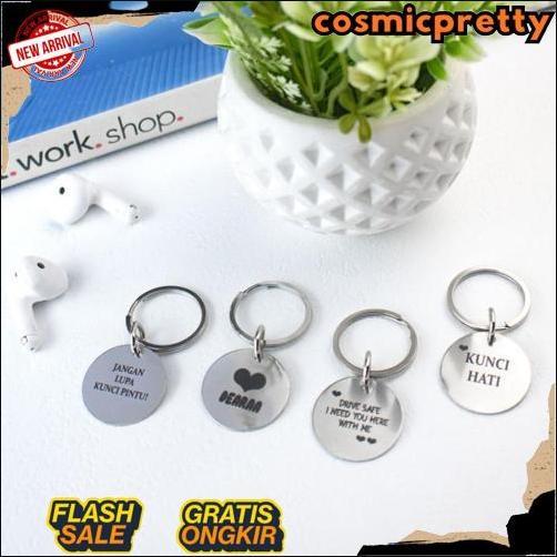 Sale Gantungan Kunci Custom Nama / Tag Nama Kucing Anjing