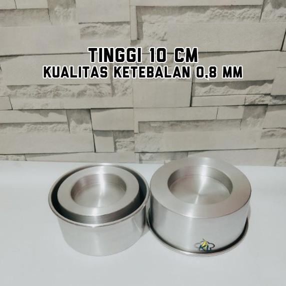 Loyang bulat press cekung / loyang piscina / loyang kolam ikan tinggi 10 cm bahan alumunium