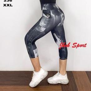 Arumi - Legging Pendek Jumbo/Celana Legging Big Size/Legging Olahraga Jumbo/Celana Olahraga Pendek W