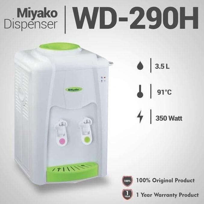 Dispenser Hot & Cold Miyako Type: WD-290 (Khusus Medan-GOJEK)