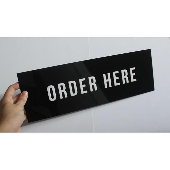 Signage Order Here / Signage Order Here / Order here Sign Age