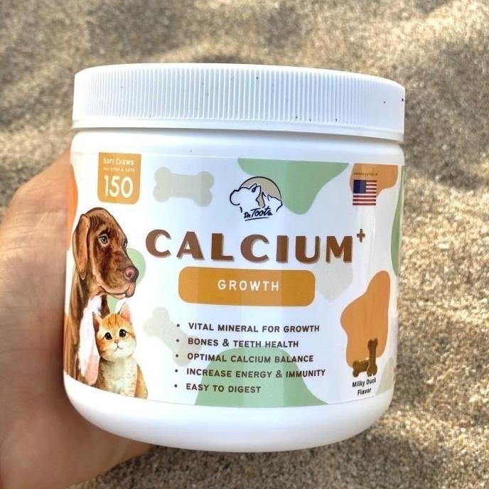 DrToots CALCIUM + Phosphorus Collagen Chew/ Vitamin Kalsium Tulang & Pertumbuhan Otot Anjing Kucing 