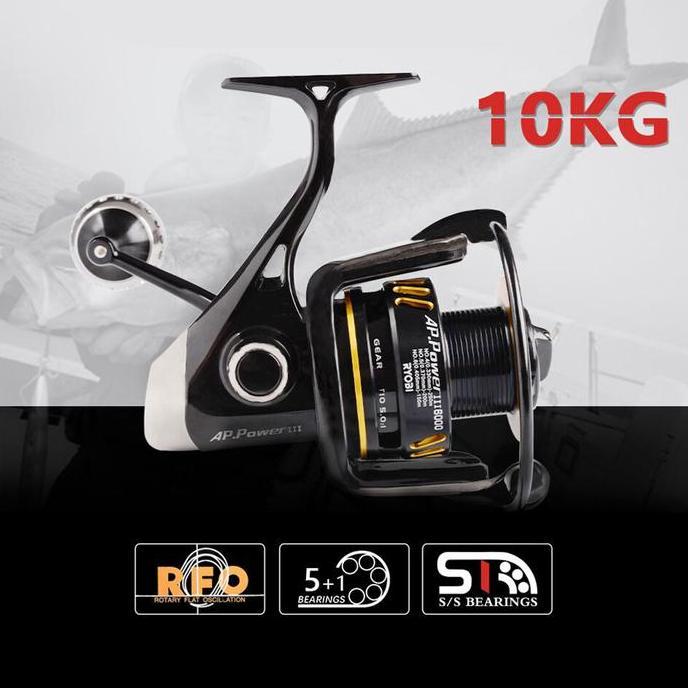 RYOBI Ap Power III Fishing Reel Saltwater Full Metal Mancing Laut Kuat