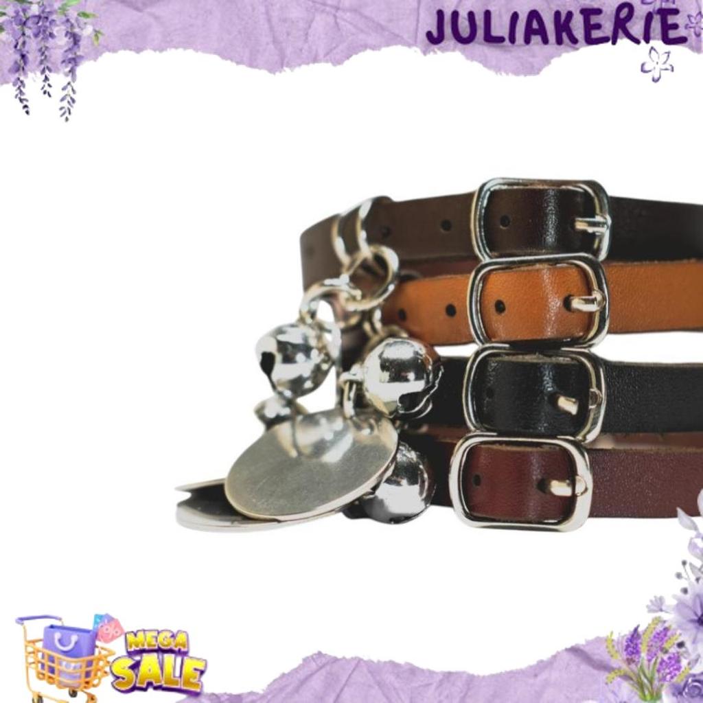 New Kalung Anjing  Custom Nama Liontin Metal Kulit Premium