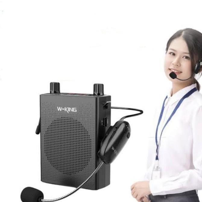Yowwwvannn - Wking Ks16 Speaker Pinggang Tour Guide Wireless Mic Karaoke Bluetooth