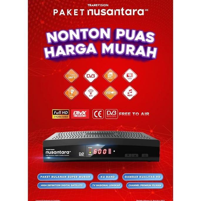 New- RECEIVER PARABOLA RCV TRANSVISION NUSANTARA MERDEKA HD