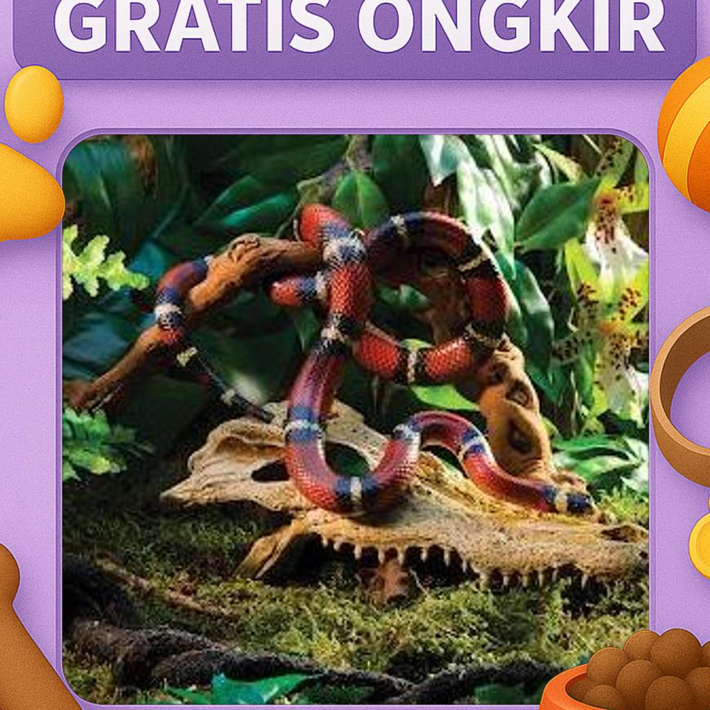 Exoterra Skull / Tempat Sembunyi Dekorasi Kandang Reptil Ular Kadal