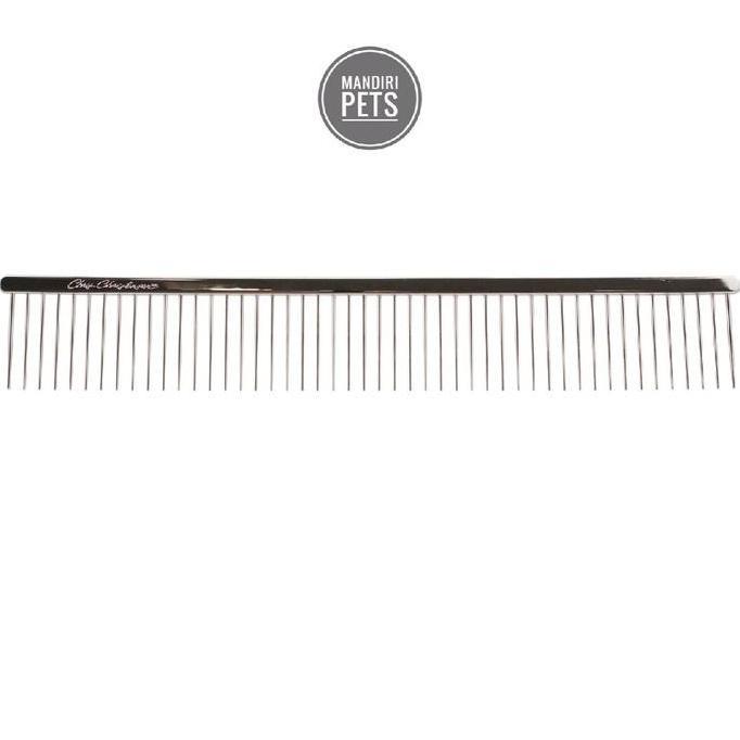 Chris Christensen 9 inch Coarse Poodle Style Buttercomb - Sisir Bulu Anjing Poodle