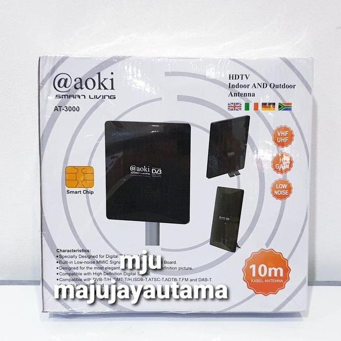 New- Antenna tv digital booster bisa indoor dan outdoor aoki AT