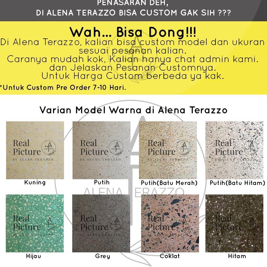 ALENA TERAZZO BAK MANDI KERAMIK TIPE APOLO  UNTUK KAMAR MANDI MINIMALIS | BAK MANDI MINIMALIS MARMER