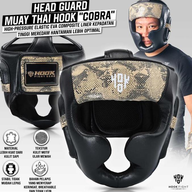 Head Guard Muay Thai, Helm Muay Thai, Pelindung Kepala Muay Thai