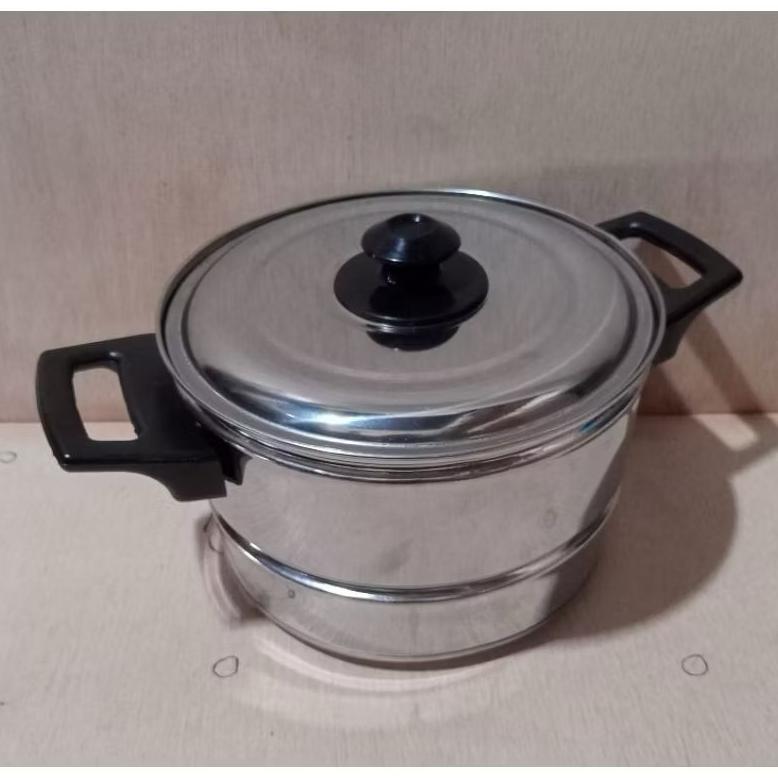 Bisa Cod Panci Nasi Mini Panci Kukus Mini Tutup Kaca Ukuran 16 Cm ,18 Cm ,20 Cm ||
