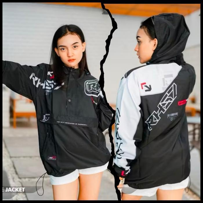Rh57 Jaket Cougle Pria Wanita Bahan Parasut Anti Air Rh Cg 011 Free Stiker Termurah Best Quality 100