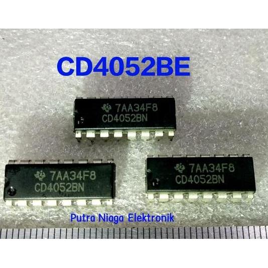 Diskon (1) ic CD4052BE Dip 16 pin CD4052 / TC4052 / HEF4052 / HCF4052 putran1a Ayo Order