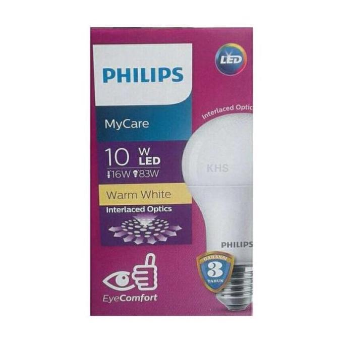 Lampu Led Bulb Philips 10 Watt Kuning Bohlam Led Philips 10 Watt