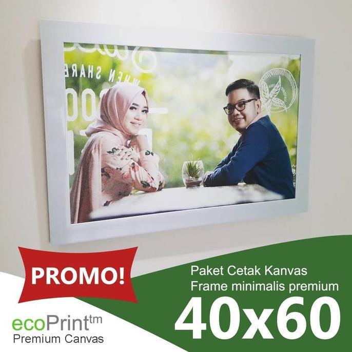 Paket Cetak Foto Kanvas dan Bingkai Frame ukuran 40x60 A2 20R FM SL