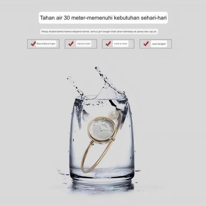 Jam Tangan Wanita Watch Fashion  Jam Tangan Model Gelang Aneka warna kuning Titanium Gray Silver Put