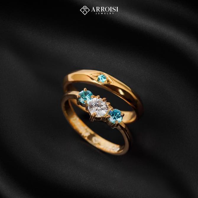 CINCIN COUPLE PALLADIUM DAN EMAS