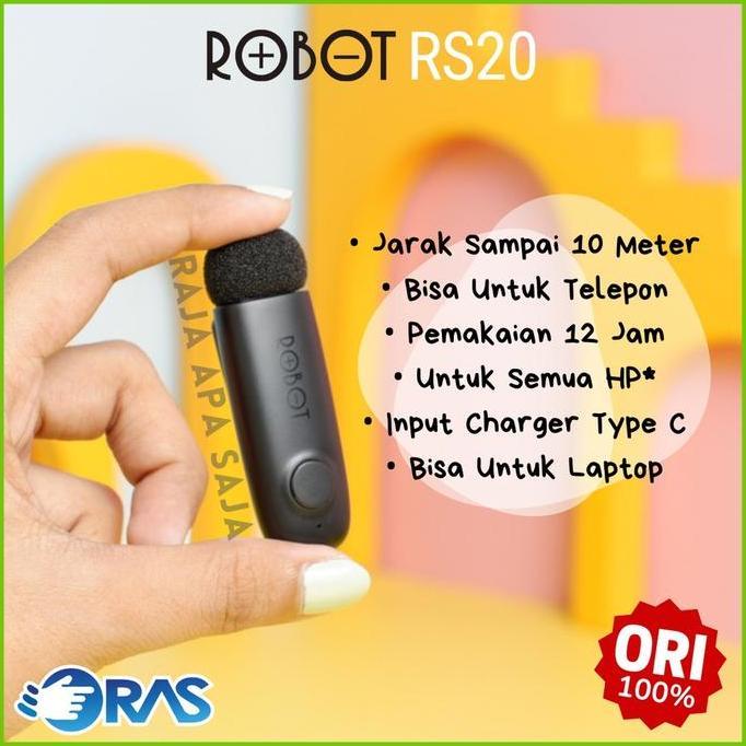 New- Mic Clip On Wireless - Microphone Bluetooth HP Microfon Mix