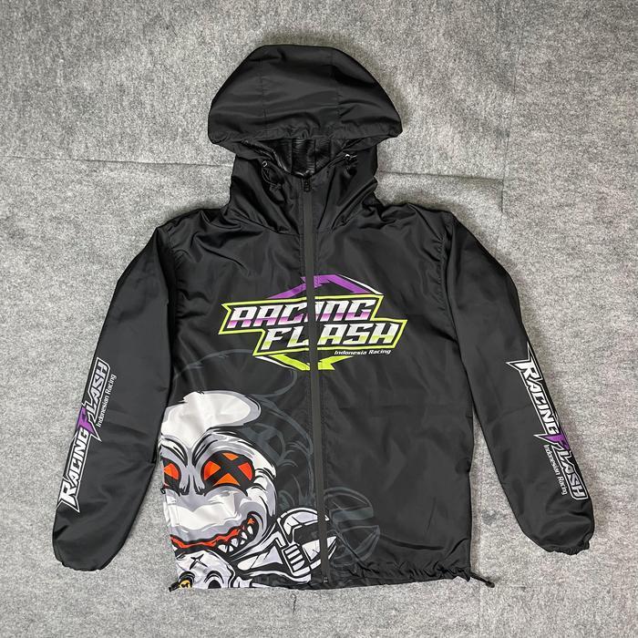 Jaket Racing Flash Bahan Parasut/Jaket Racing Bahan Parasut Waterfup New Best Quality 100% Original