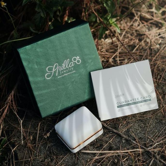 [PO 15 Hari] Spilla Jewelry Cincin Nikah Tunangan Lamaran AY-25 Bahan Perak Free Ukir Nama Custom Uk