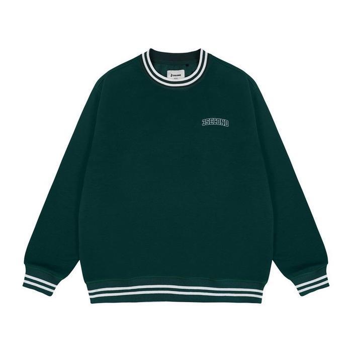 3Second Men'S Jacket Crewneck Sweatshirt Regular Fit Fleece Tallin Hp-100625 New Best Quality 100% O