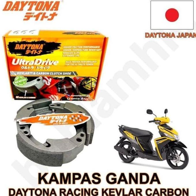 Kampas Ganda DAYTONA Mio M3, Mio 125 Kevlar Carbon Racing Clutch Shoe